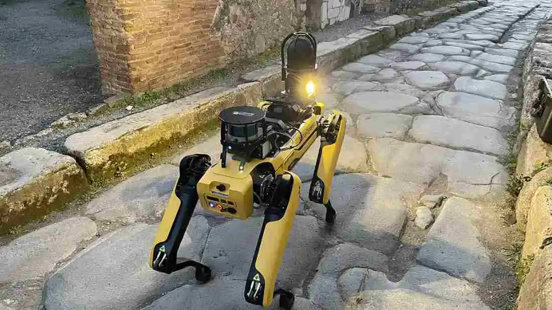 Spot the Robot Dog Patrols Pompeii