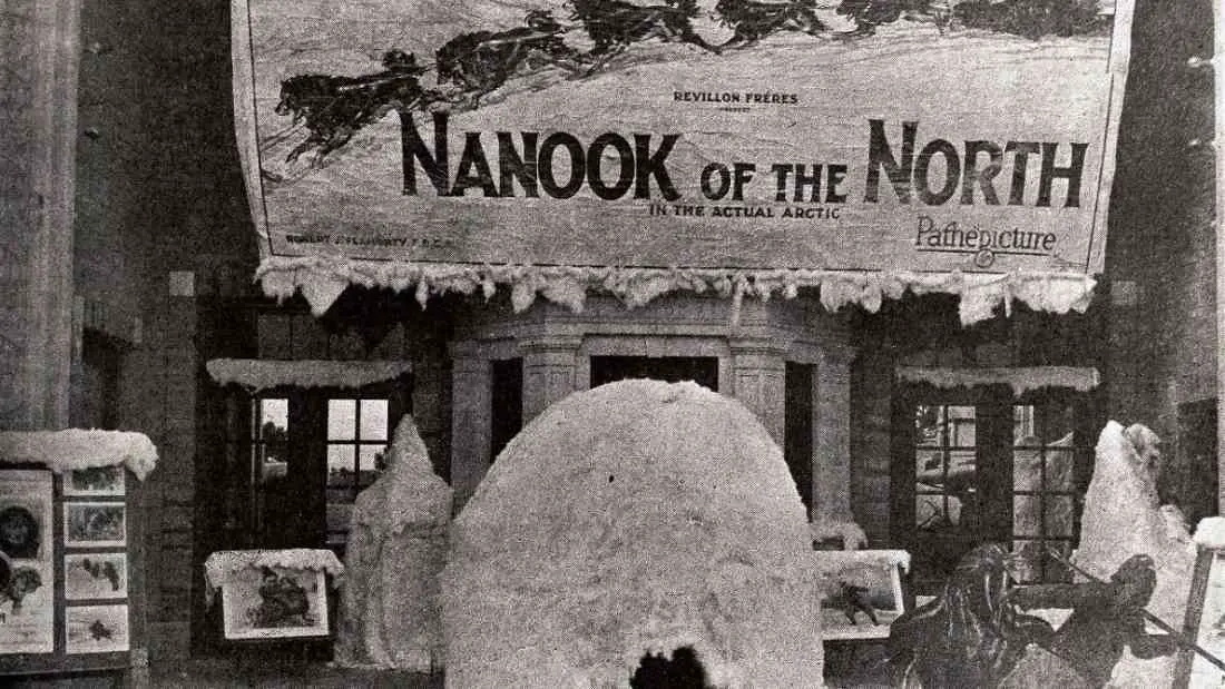 South Carolina theater showing the film "Nanook of the North" (1922) - politics of representation