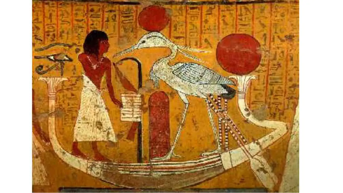 Bennu egyptian avian god