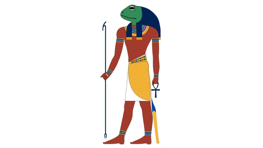 Kek the Egyptian god of darkness and chaos