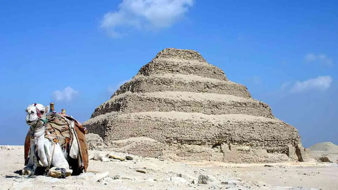 The step pyramid of Saqqara