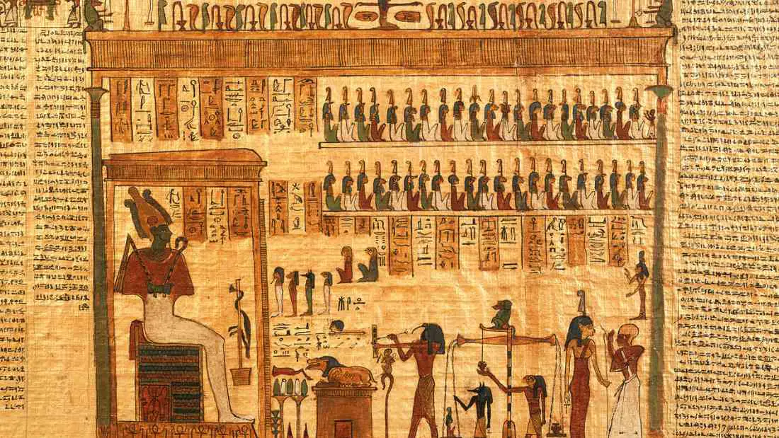 Egyptian Book of the Dead includes medjed egyptian god. Public domain, via Wikimedia Commons