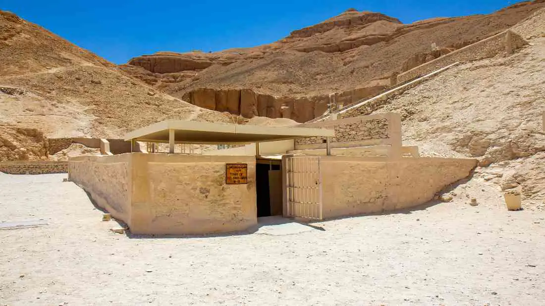 Entrance to the tomb of Tutankhamun