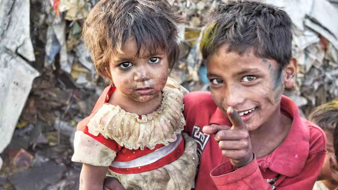 india children slum