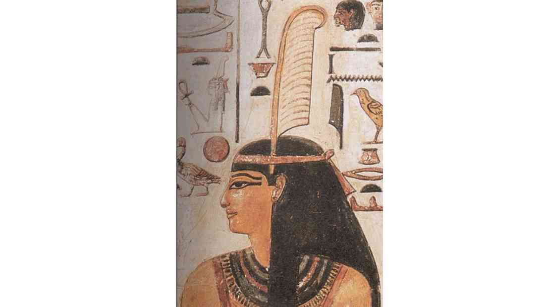 Maat wearing the feather of truth