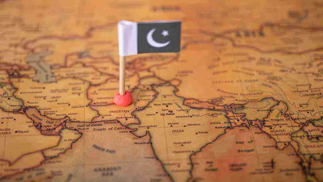 A map of Pakistan